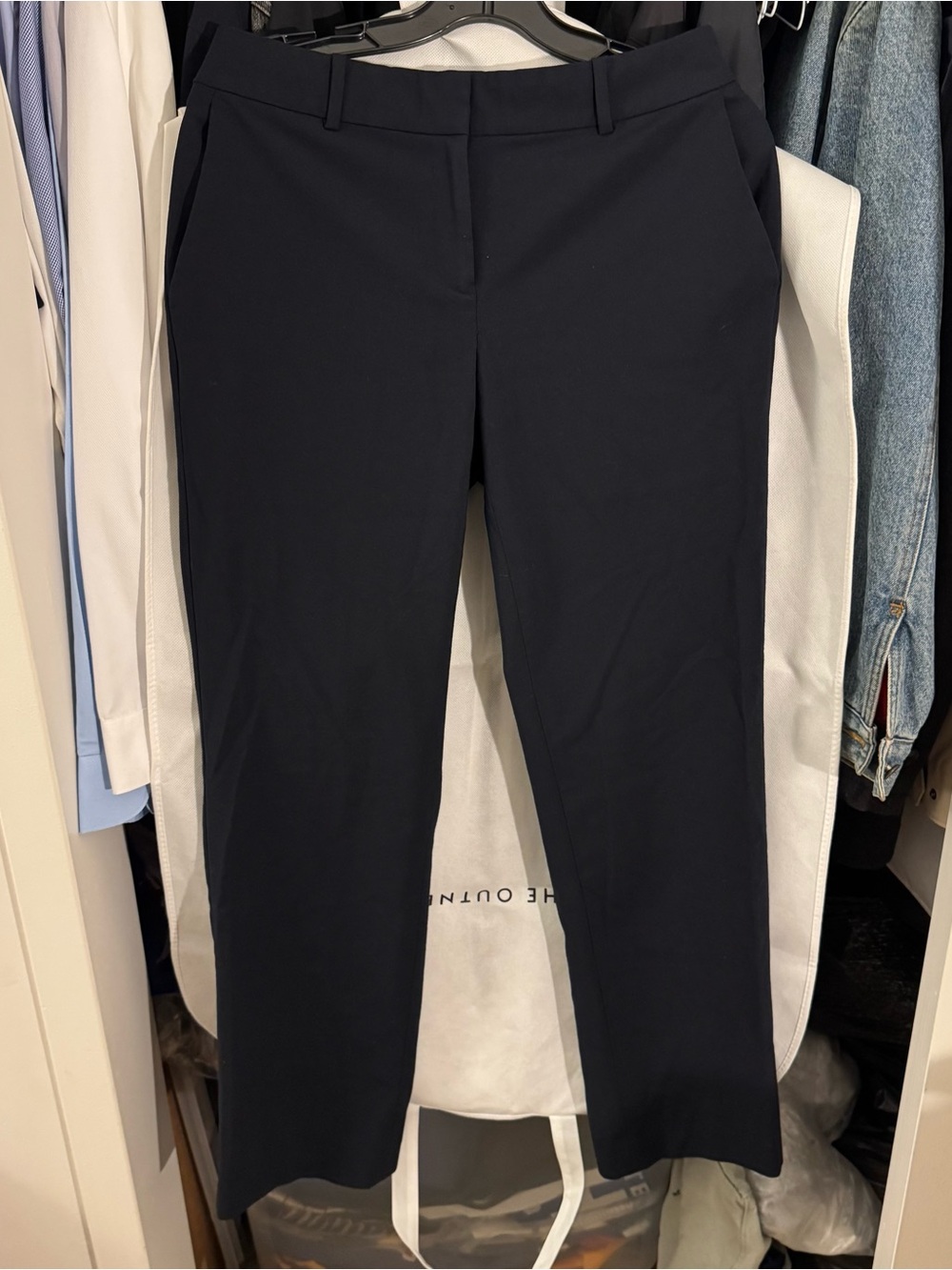 Ann Taylor Black Kate Fit Straight Trousers